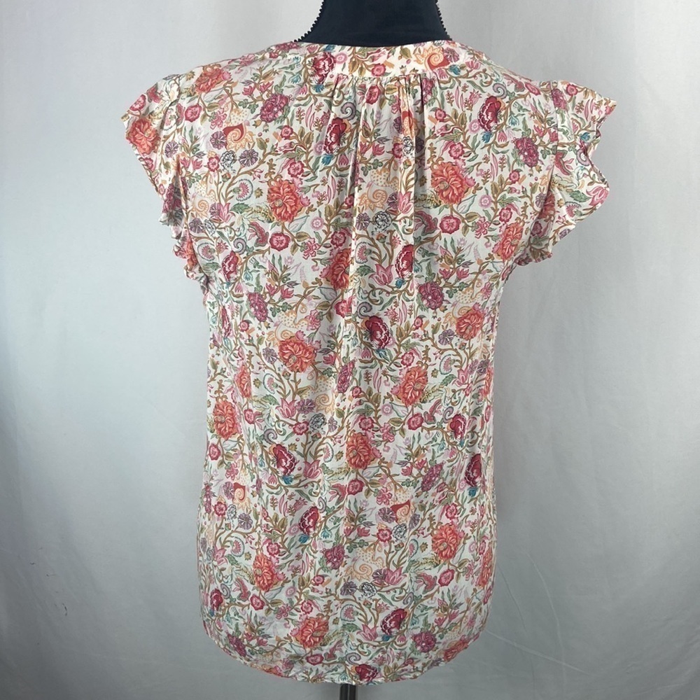 Kenar Floral Printed Flowy Blouse - Picture 4 of 7